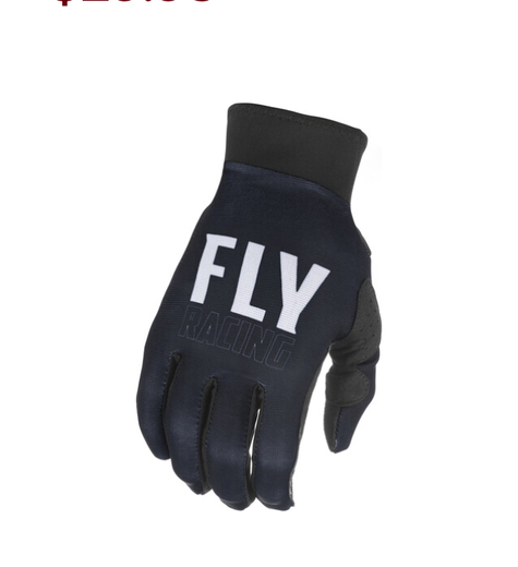 Перчатки FLY RACING PRO LITE черные/белые (2021) 12 pitbikemarket.ru