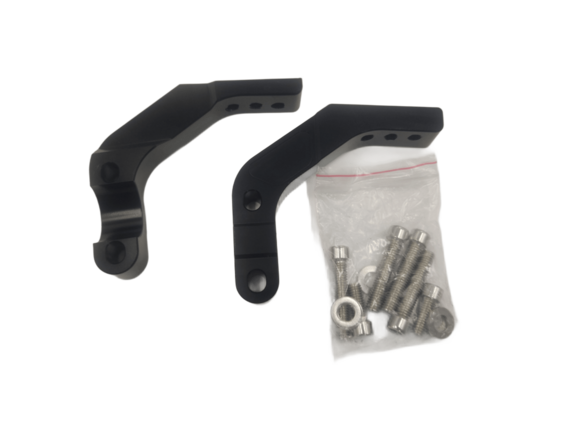 Кронштейны крепления защиты рук (к траверсе) CNC черные pitbikemarket.ru