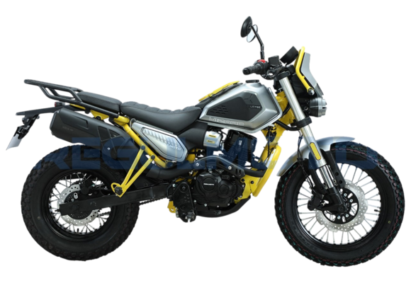 Мотоцикл Regulmoto WIZARD Серый/Желтый pitbikemarket.ru