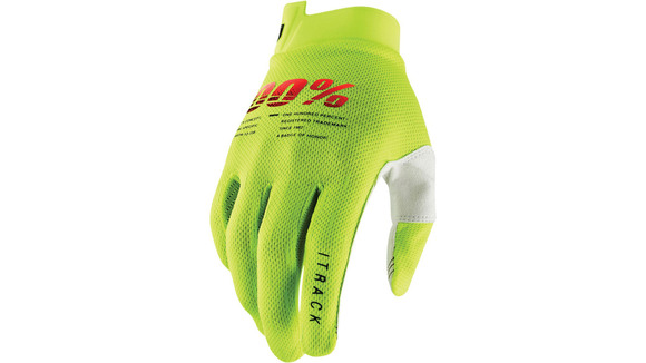 Мотоперчатки 100% ITrack Glove (Fluo Yellow, M, 2022 (10008-00011)) pitbikemarket.ru