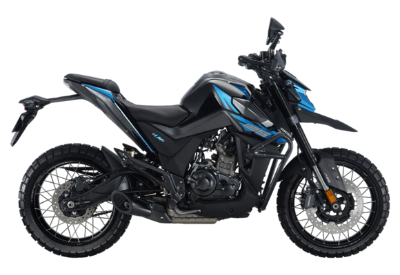 Мотоцикл ZONTES ZT200-U1 (4T ZT163ML EFI) 17/17 (2025 г.) черный/синий pitbikemarket.ru
